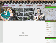 Tablet Screenshot of mariachistar.com